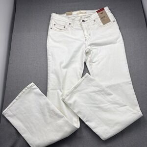 Levi's Women Super Low Bootcut Low Rise Zip Fly Stretch Jeans  28x32  White  NWT
